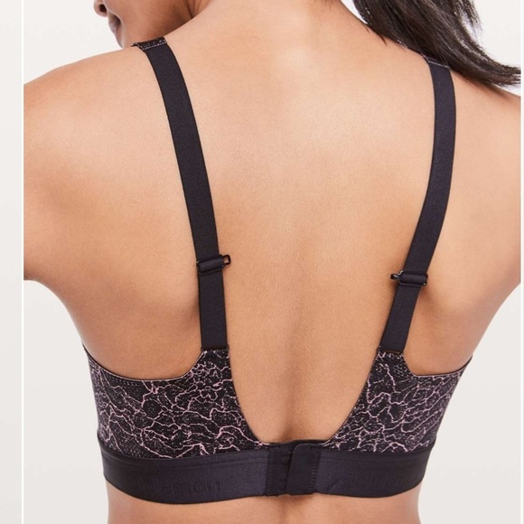 lululemon Fine Form Bra Ultra Lacescape Rose Black - Picture 3 of 16